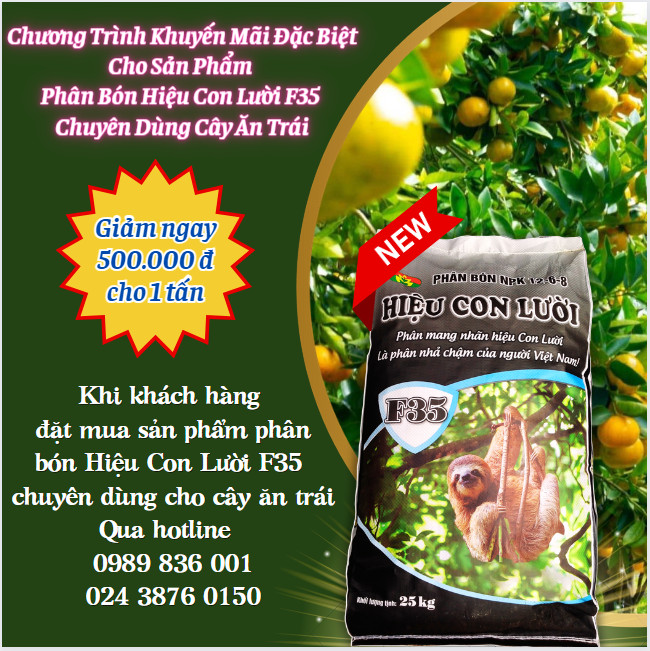 Phân bón hiệu Con Lười F35