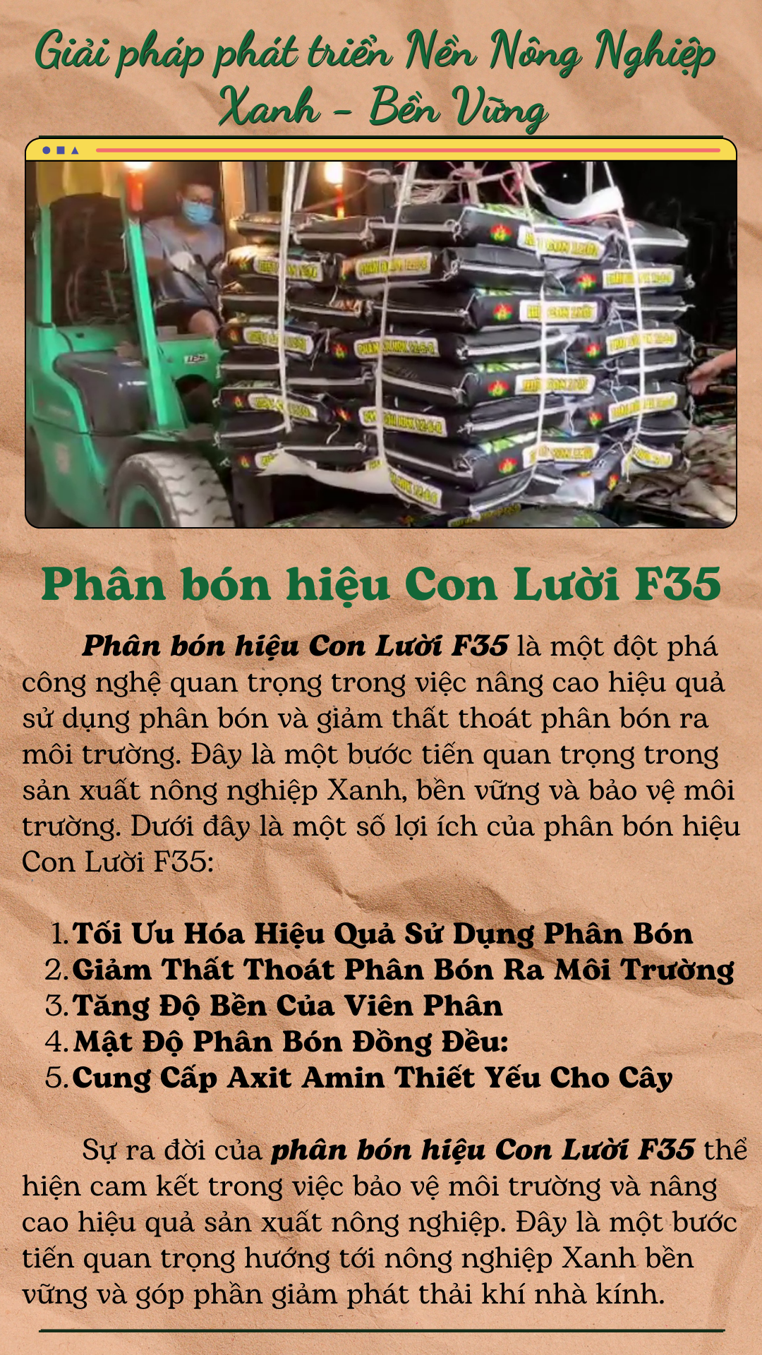 phân bón hiệu con Lười F35