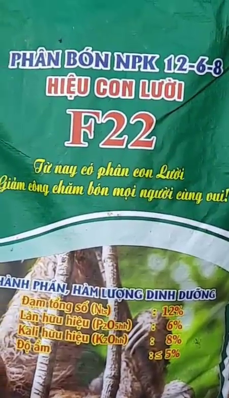 Phân bón hiệu Con Lười, lúa
