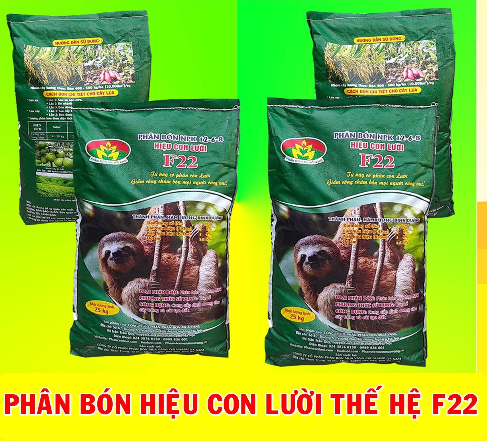 phân bón hiệu con lười, om5451,