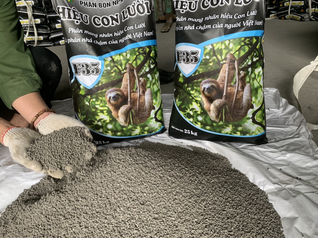 Phân bón hiệu Con Lười F35, Lúa