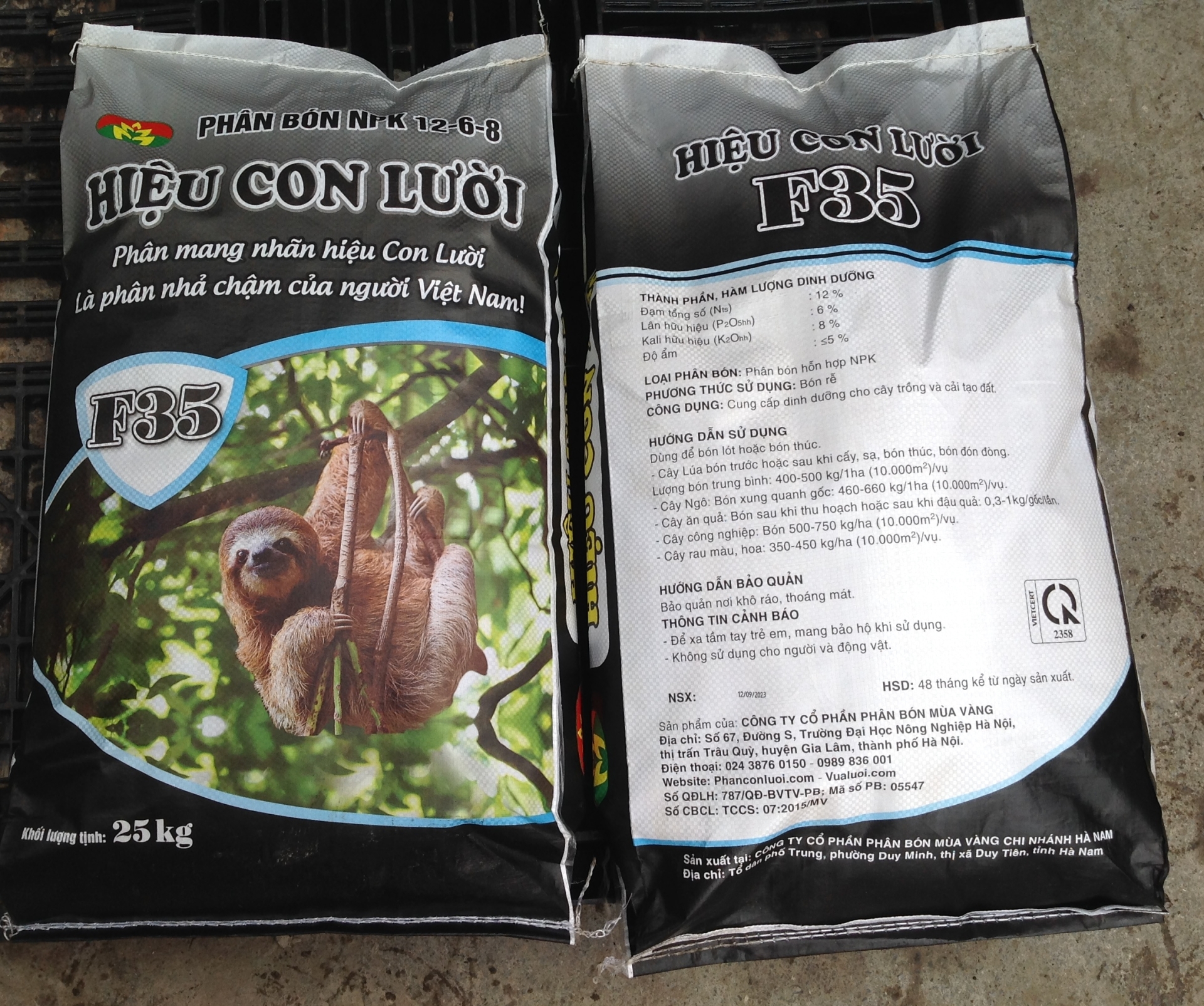 Phân bón hiệu Con lười