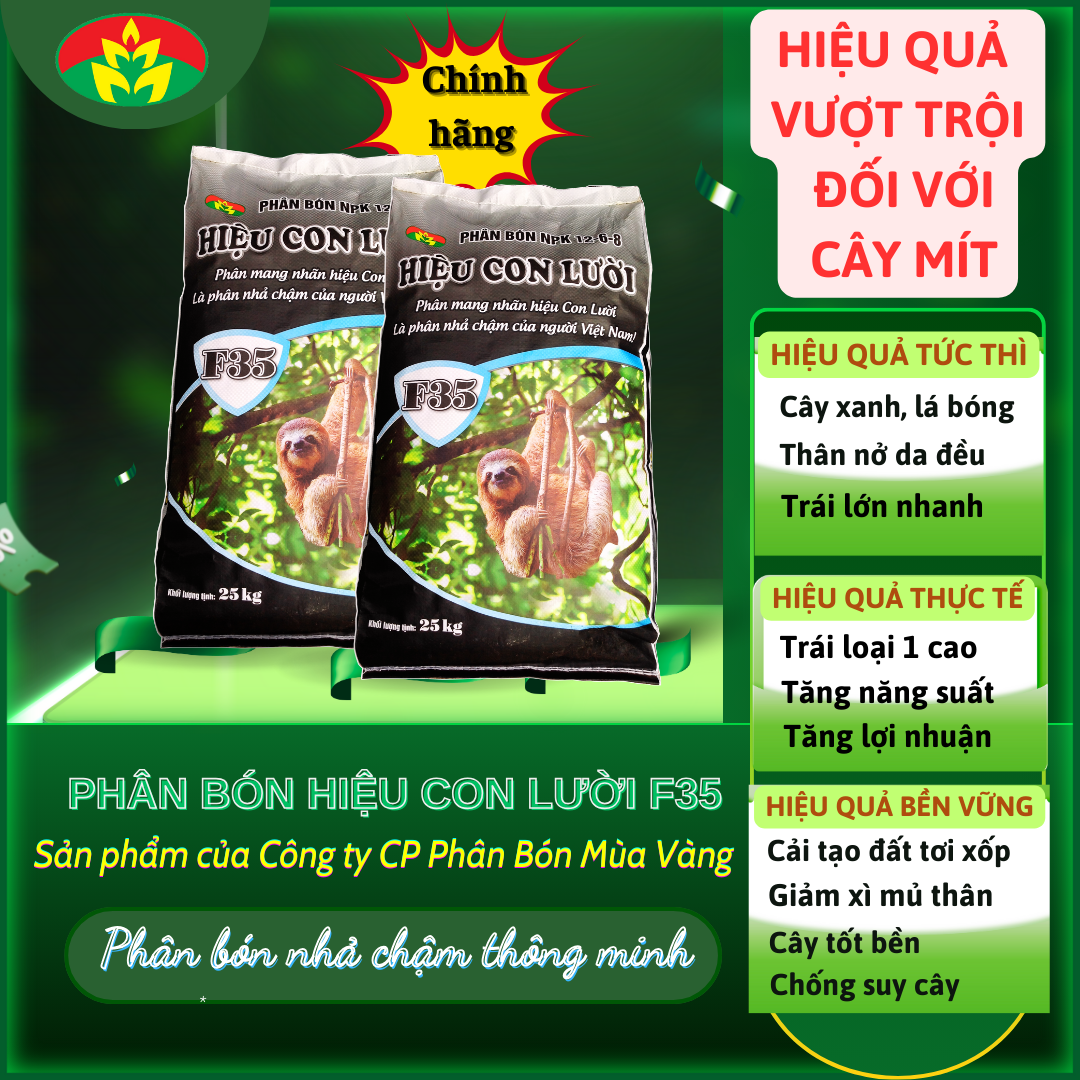 Phân bón hiệu Con Lười F35