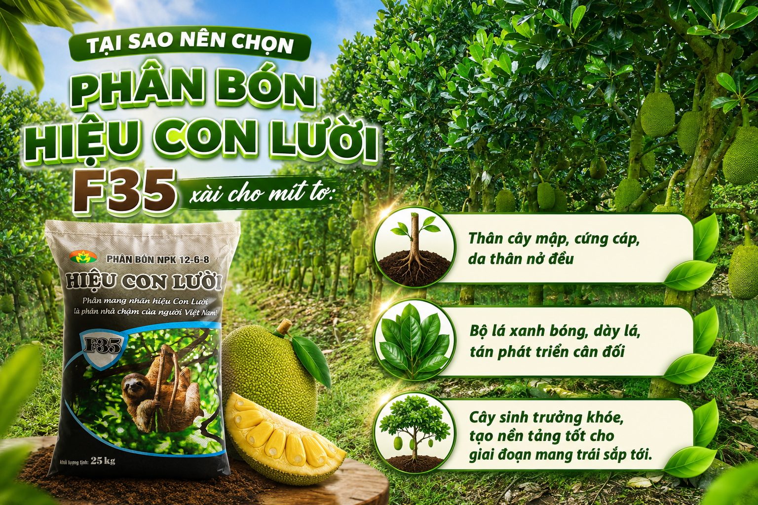Phân bón hiệu Con Lười F35