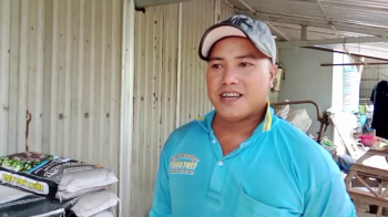 Anh Thuận tại xã Long Đức, huyện Long Phú, tỉnh Sóc Trăng chia sẻ hiệu quả của phân bón hiệu Con Lười cho cây lúa