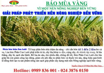 Phân bón Hiệu Con Lười - phân bón công nghệ cao góp phần phát triển nền Nông Nghiệp bền 