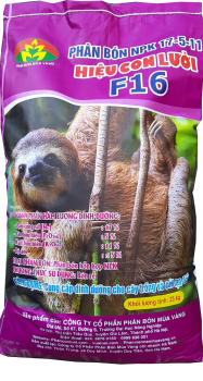 Phân bón Công Nghệ sinh học hiệu Con Lười F16