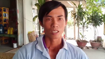 Lúa bón phân CNSH hiệu Con Lười được 57 ngày tuổi của anh Đinh Trường Hận ở Vĩnh Lợi, tỉnh Bạc Liêu