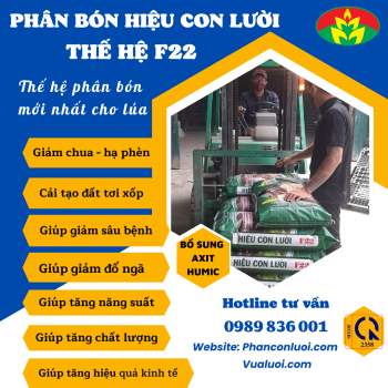 Phân bón hiệu Con Lười _ Phân bón tốt nhất cho cây lúa